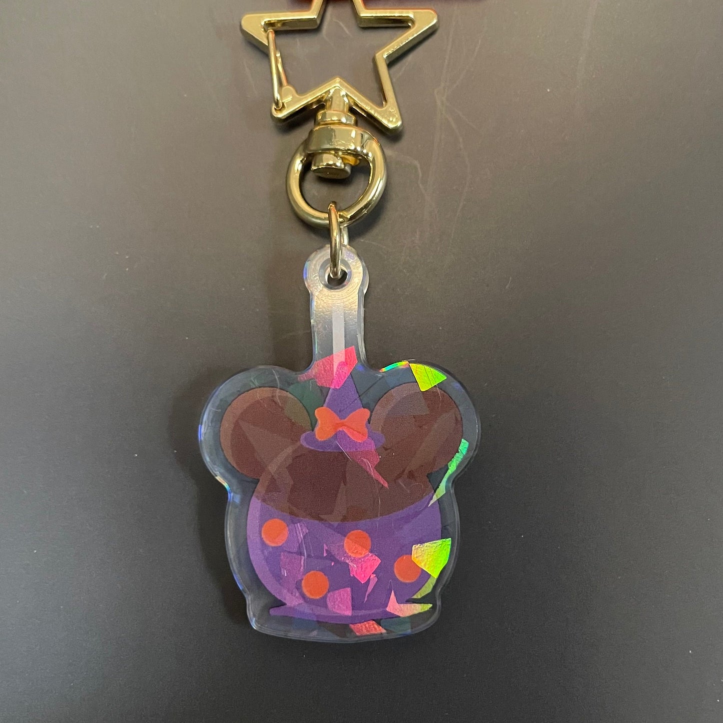 Witch Caramel Apple Holographic Charm