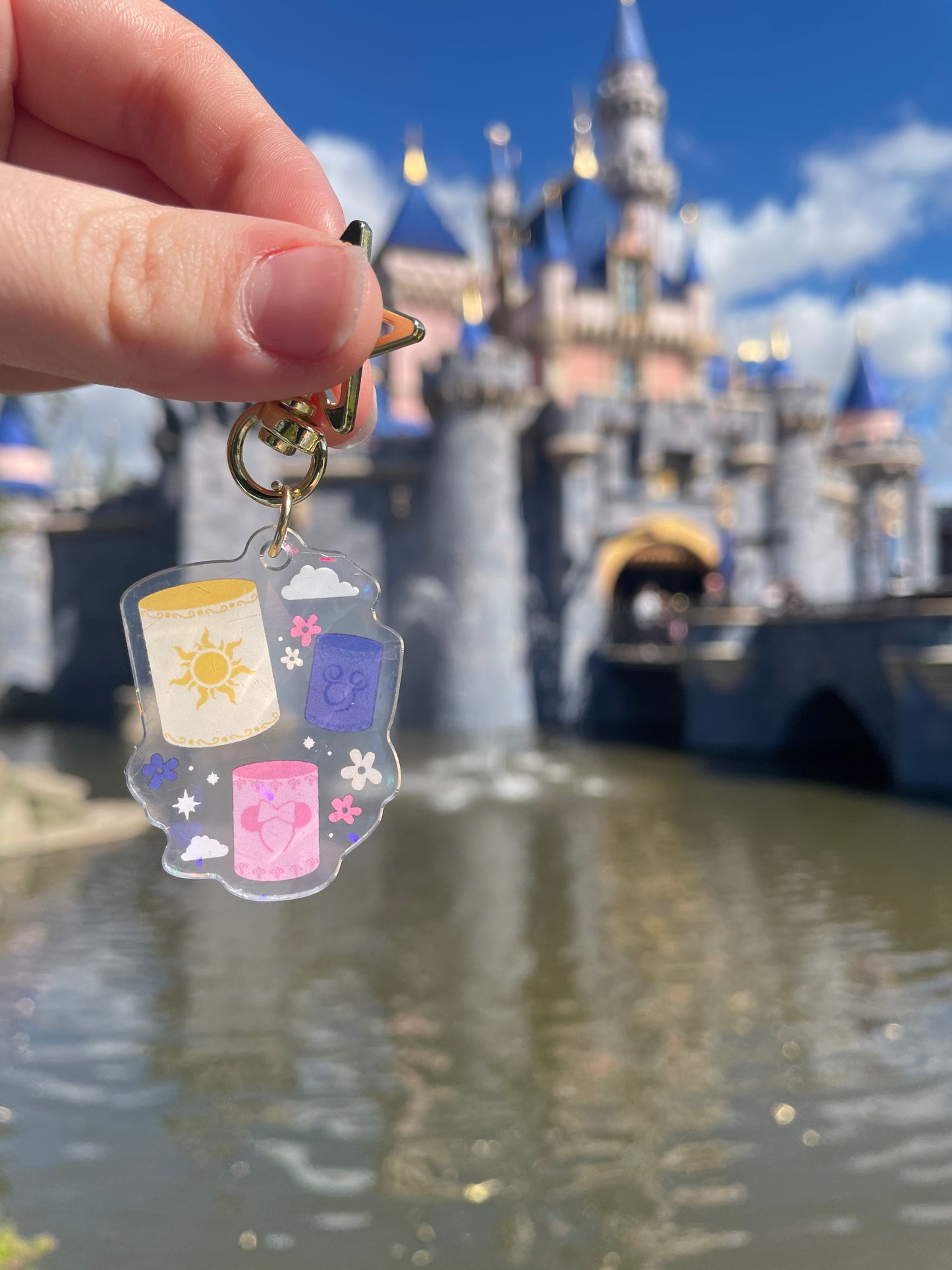 Floating Lights Holographic Charm