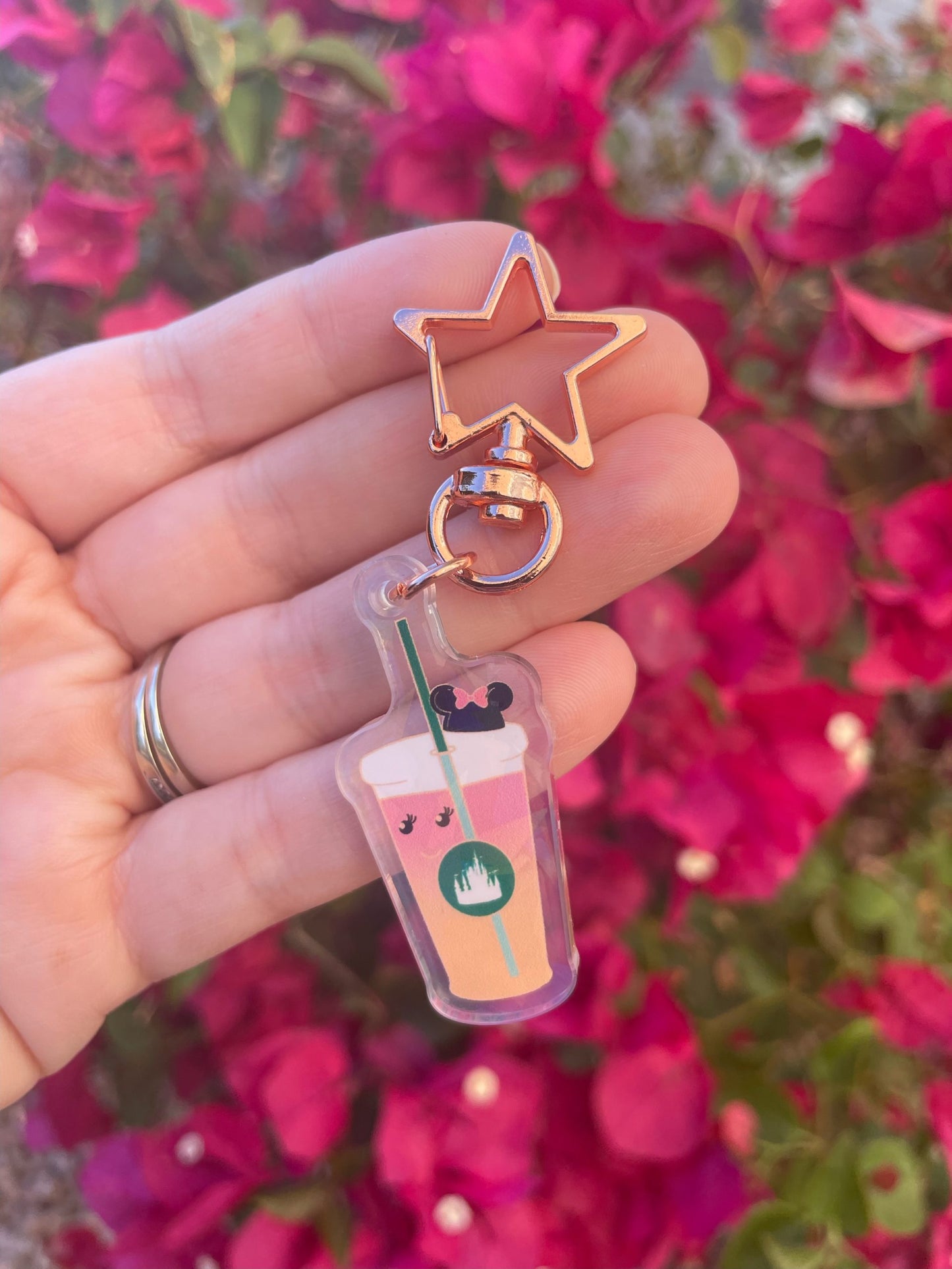 Pink Cold Brew Holographic Charm