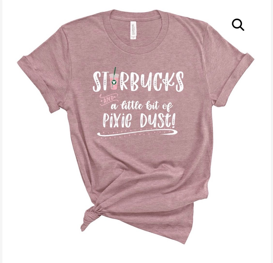 Sbux & Pixie Dust Shirt - Pink Drink