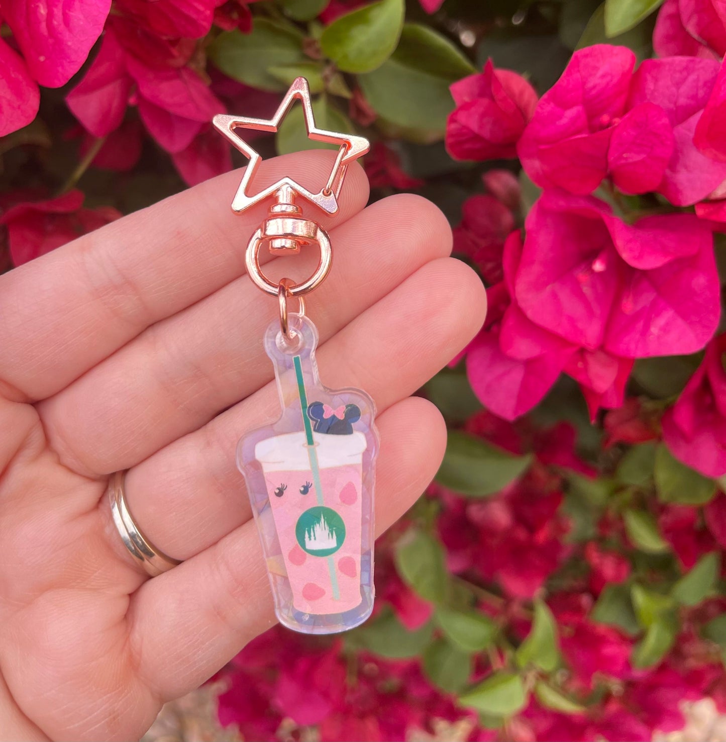 Pink Drink Holographic Charm
