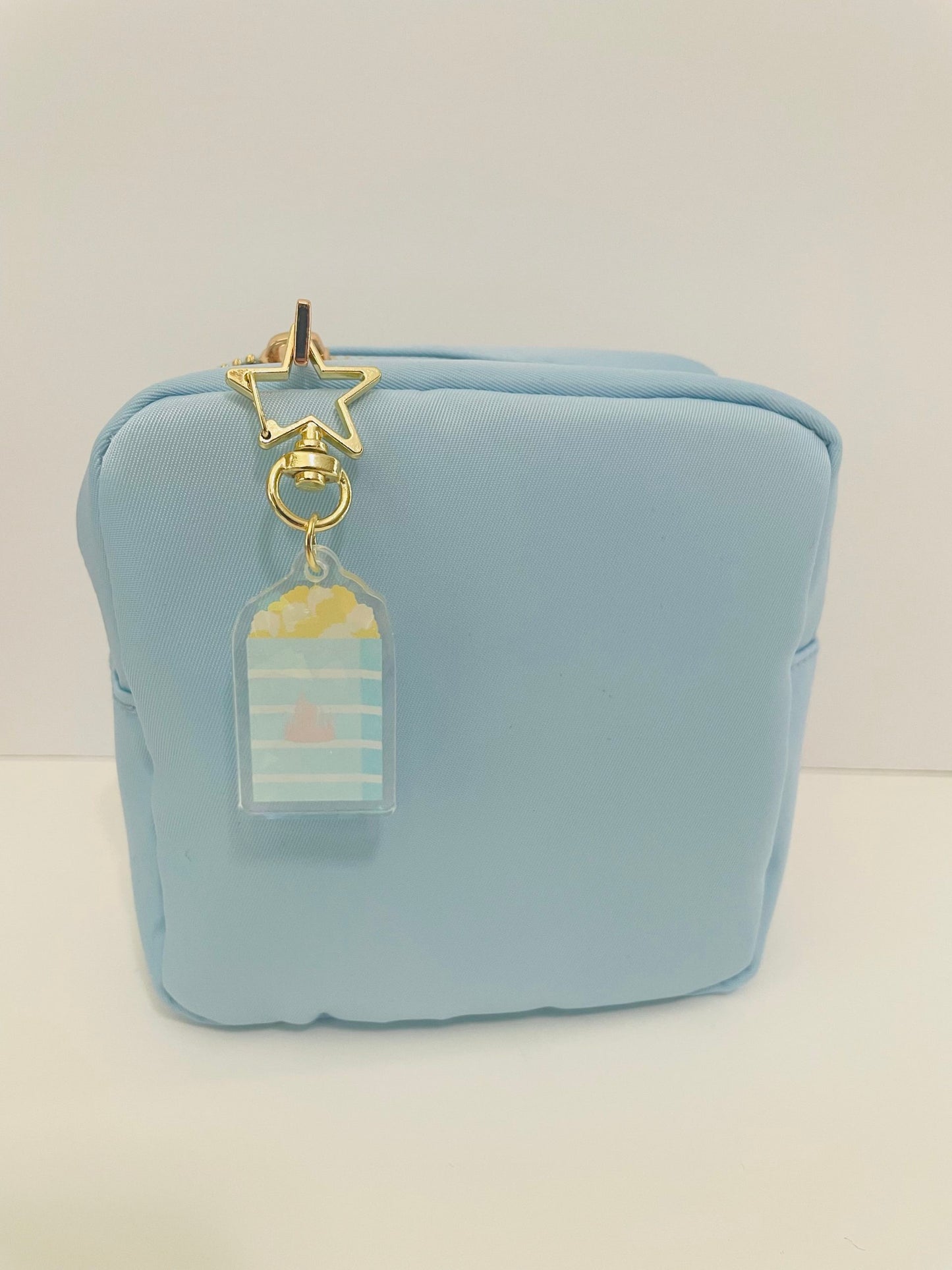 Retro Popcorn Holographic Charm