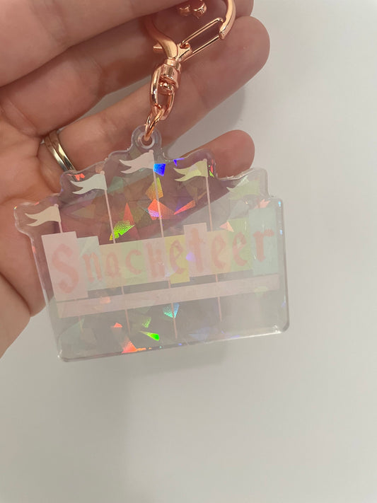 Retro Snacketeer® Sign Holographic Charm