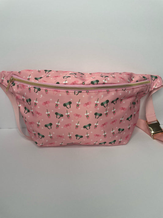 Pink Ears and Cups XL Fanny Pack